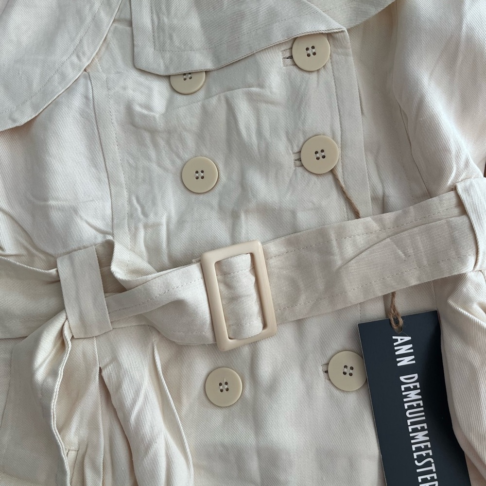 NWT - Ann Demeulemeester FW05 Silk Trench Coat - Picture 7 of 8